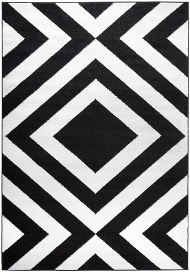 Dywan CARPETFORYOU Light Collection Reflect B&W, czarno-biały, 80x150 cm Carpetforyou