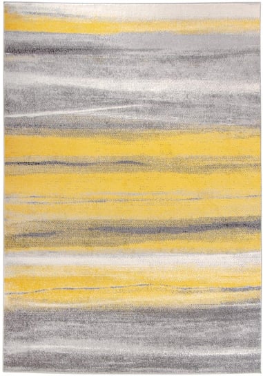Dywan CARPETFORYOU Light Collection, Summer Abstract, szaro-żółty, 120x170 cm Carpetforyou