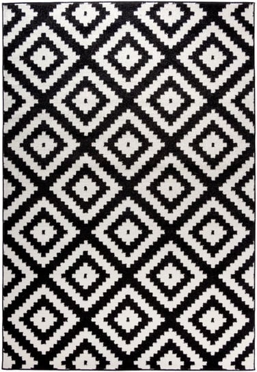 Dywan CARPETFORYOU Rosette B&W Light Collection, 80x150 cm Carpetforyou