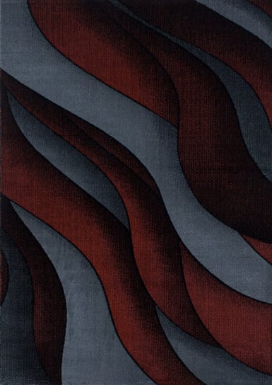 Dywan COSTA 03 czerwony / szary / czarny, 80x150 cm Oaza Dywany