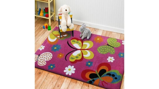 Dywan dla dzieci, TURPOL, Mondo, Motylki, różowy, 400x500 cm Dywany TURPOL