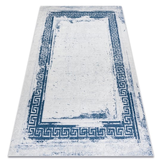 Dywan do prania ANDRE 1213 Grecki vintage, antypoślizgowy - biały / niebieski, 80x150 cm Dywany Łuszczów