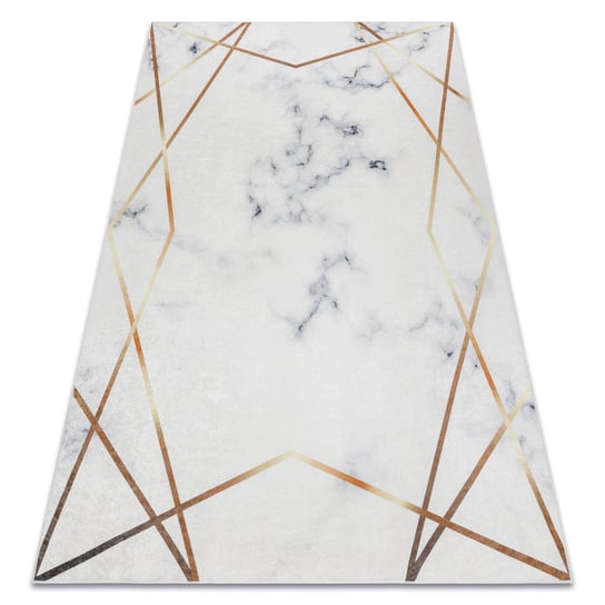 Dywan do prania ANDRE 1220 Marmur, geometryczny antypoślizgowy - biały, 120x170 cm Dywany Łuszczów