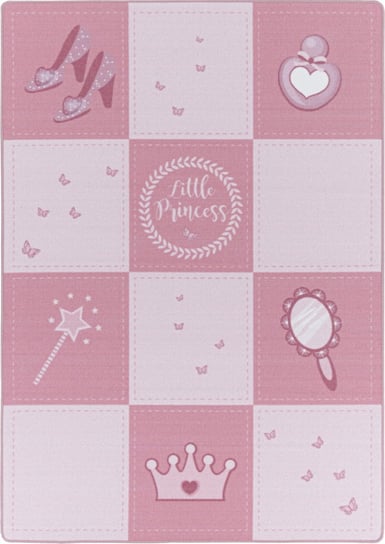 Dywan dziecięcy Play antypoślizgowy różowy księżniczka, 80x120 cm Oaza Dywany