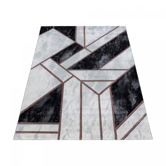 Dywan ekskluzywny Naxos geometria szaro-brązowy 200 cm x 290 cm Oaza Dywany