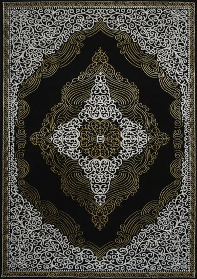 Dywan Elite 3935 ornament czarny / złoty, 200x290 cm Berfin