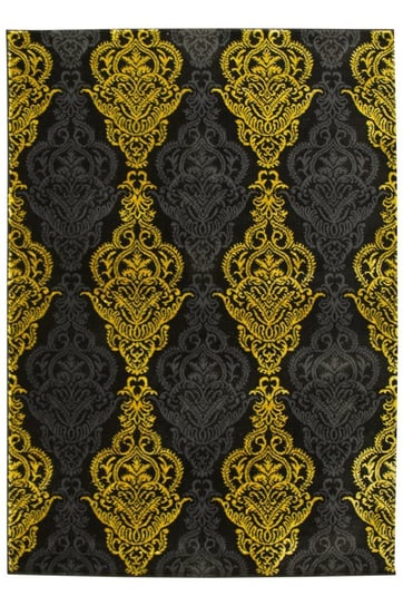 Dywan FESTIVAL 2746A yellow/black Czarny Złoty Ornament-180x270 cm Inna marka