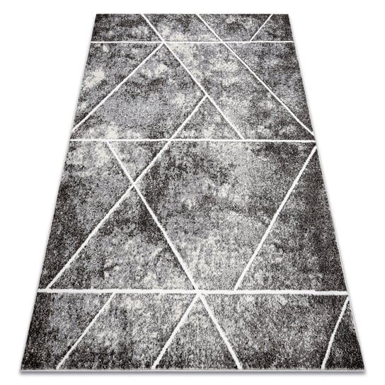 Dywan MATEO 8031/644 Nowoczesny, geometryczny, trójkąty - strukturalny szary, 140x190 cm Dywany Łuszczów