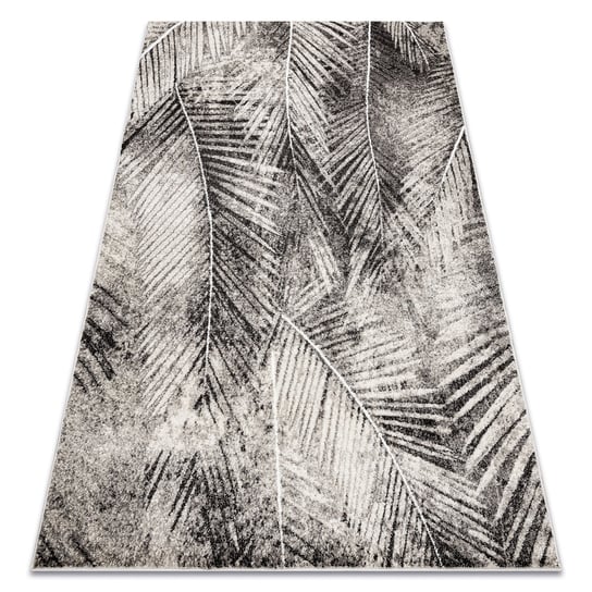 Dywan MATEO 8035/944 Nowoczesny liście palmy - strukturalny szary / beż , 120x170 cm Dywany Łuszczów