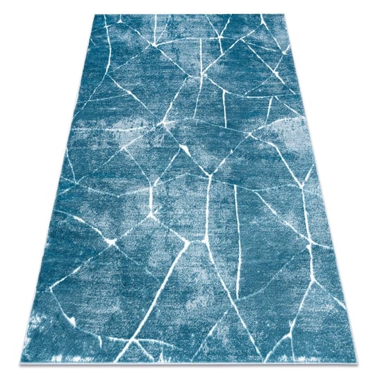 Dywan MEFE nowoczesny 2783 Marmur - Strukturalny, dwa poziomy runa krem / niebieski, 120x170 cm Dywany Łuszczów