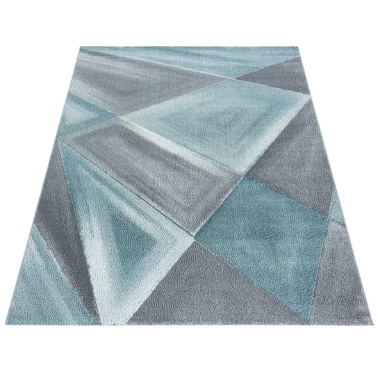 Dywan nowoczesny Beta geometria niebiesko-szary 240 cm x 340 Oaza Dywany