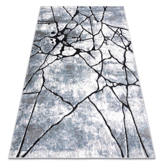 Dywan nowoczesny COZY 8873 Cracks Popękany beton - Strukturalny, dwa poziomy runa jasny szary / niebieski, 180x270 cm Dywany Łuszczów