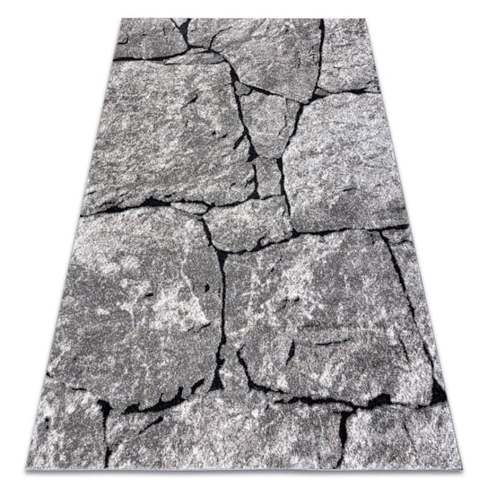 Dywan nowoczesny COZY 8985 Brick Kostka brukowa, kamień - Strukturalny, dwa poziomy runa szary, 120x170 cm Dywany Łuszczów