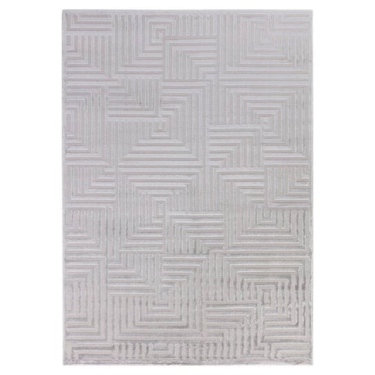 Dywan nowoczesny do salonu LOKMEN Srebrny 3D SAHARA-80x150 cm Ayyildiz Hali