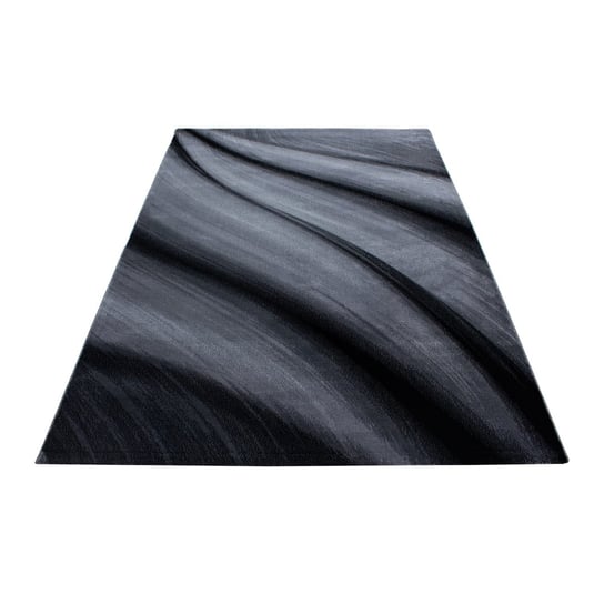 Dywan nowoczesny Miami fale szaro-czarny 120 cm x 170 cm Oaza Dywany