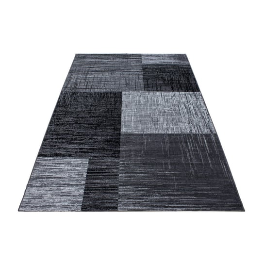 Dywan nowoczesny Plus prostokąty czarno-szare 140 cm x 200 cm Oaza Dywany