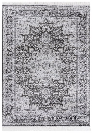 Dywan nowoczesny szary wiskoza Isphahan 84486/698 Anthracite/Silver (0.80*2.20) CARPETPOL