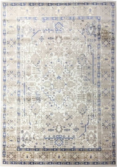 Dywan nowoczesny z połyskiem Dywan nowoczesny z połyskiem G549M WHITE/DARK BLUE ASTHANE (1.20*1.70) CARPETPOL