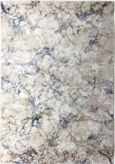 Dywan nowoczesny z połyskiem G511M WHITE/DARK BLUE ASTHANE (0.80*1.50) CARPETPOL