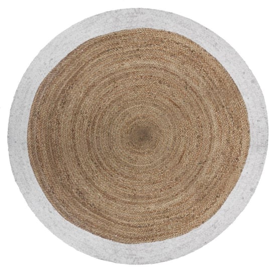 Dywan okrągły, jutowy, brązowy, 120 cm Atmosphera