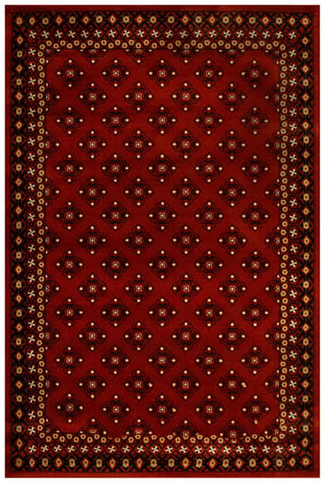 Dywan Ornamentowy Afgan 3099A red/black Czerwony Czarny-240x330 cm Inna marka