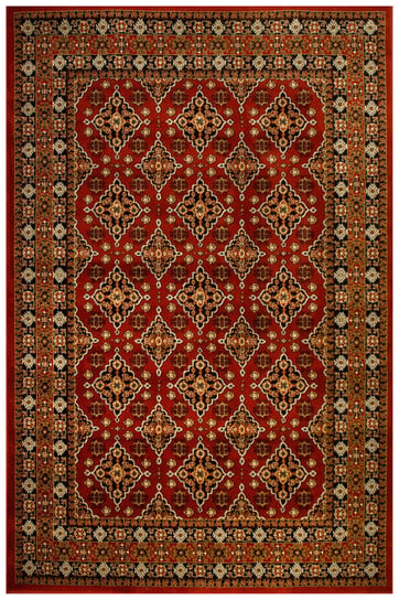 Dywan Ornamentowy Afgan 6892A red/red Czerwony Czarny Beż-120x170 cm Inna marka