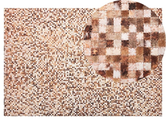 Dywan patchwork BELIANI Torul, brązowy, 140x200 cm Beliani