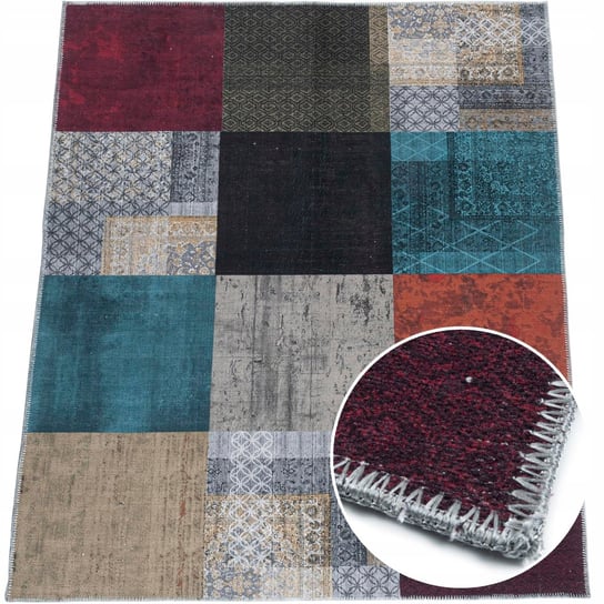 Dywan patchwork Vintage, Różnokolorowy, 160x230 cm e-floor