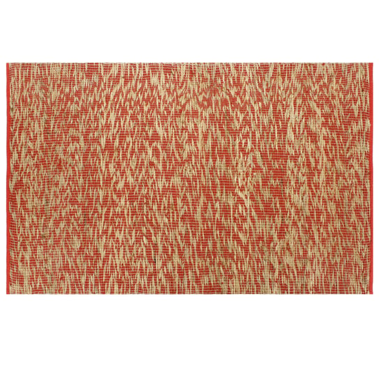 Dywan pleciony z juty vidaXL, czerwono-jasnobrązowy, 160x230 cm vidaXL