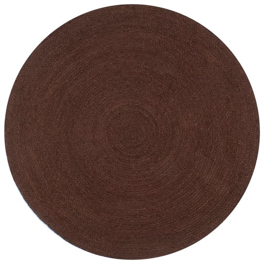 Dywan pleciony z juty vidaXL, okrągły, brązowy, 120 cm vidaXL