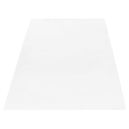 Dywan pluszowy Pouffy biały 120 cm x 170 cm Oaza Dywany