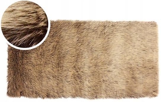 Dywan Shaggy, wysoki, miękki, gruby, włochacz, Alaska, beżowy, 60x120 cm Kontrast