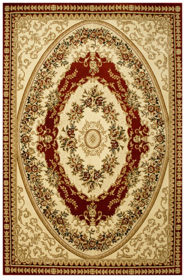 Dywan Super Rose 1898A red/cream Ornament Kwiatowy -180x270 cm Inna marka