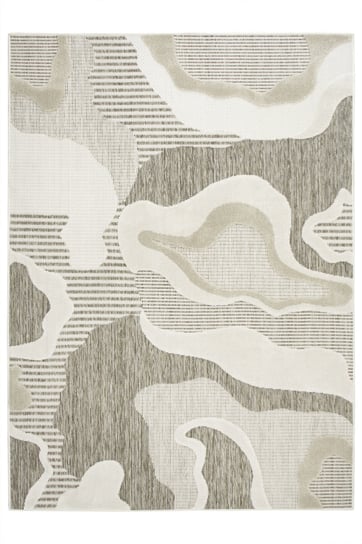 Dywan Sznurkowy Stella D419A beige/white Beż Krem Abstrakcja-80x150 cm Inna marka
