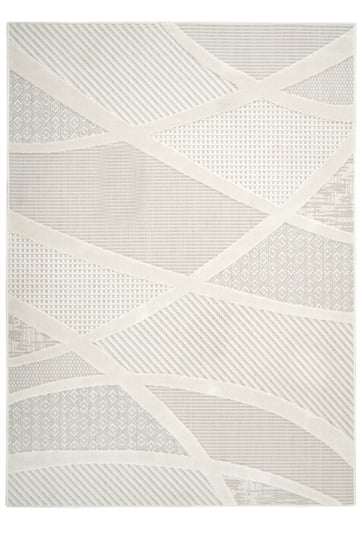 Dywan Sznurkowy Stella D425A white/l.grey Szary Srebrny Krem Pasy-80x150 cm Inna marka