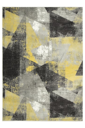 Dywan Victoria B885A grey/yellow Trójkąty Żółty Szary Przecierany-120x170 cm Inna marka