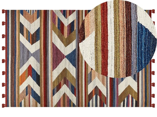 Dywan wełniany, Kilim, 200x300 cm, różnokolorowy Beliani