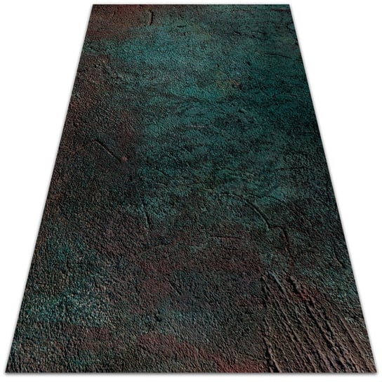 Dywan winylowy, zielono-brązowy beton, 150x100 cm Dywanomat