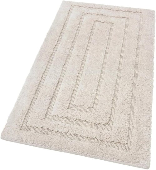 Dywan z Czystej Bawełny 60x40 cm Elegancki Luksusowy Miękki Dywan łazienkowy Lub Nocny Beżowy EMMEVI S.P.A.