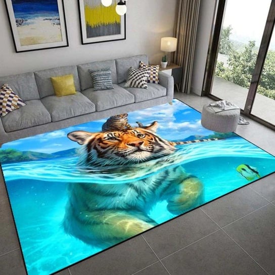 Dywan z efektem 3D Tygrys w wodzie 140×200 Inna marka