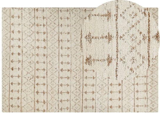 Dywan z tkaniny konopnej 200 x 300 cm beżowy SANAO Beliani