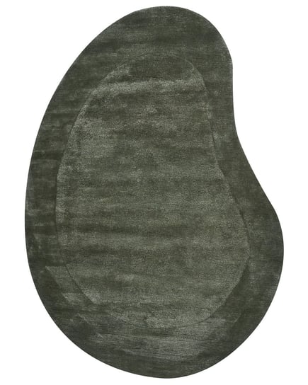Dywan z wiskozy 160 x 230 cm zielony MASSO Beliani