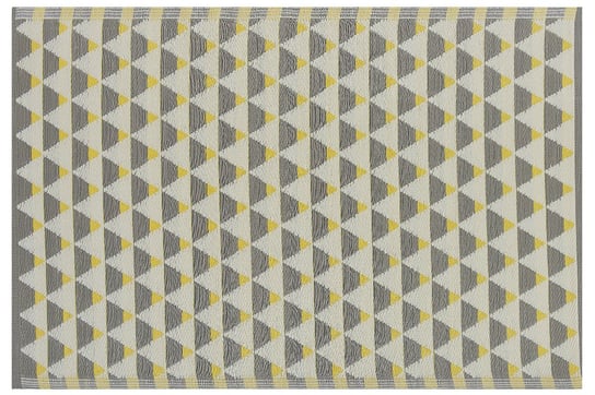 Dywan zewnętrzny BELIANI Hisar, żółto-szary, 120x180 cm Beliani