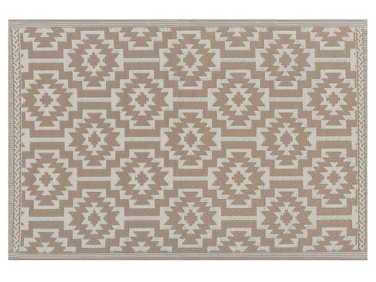 Dywan zewnętrzny BELIANI Karnal, beżowo-biały, 120x180 cm Beliani