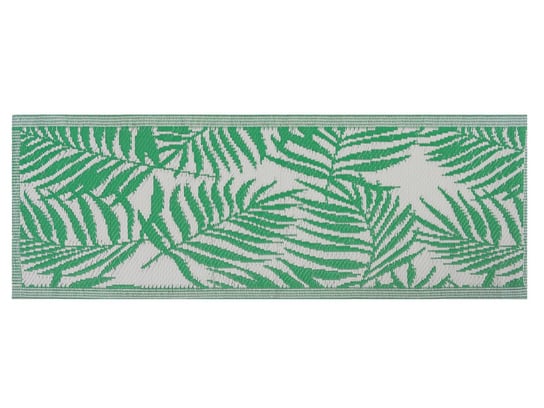 Dywan zewnętrzny BELIANI Kota, zielono-biały, 60x105 cm Beliani