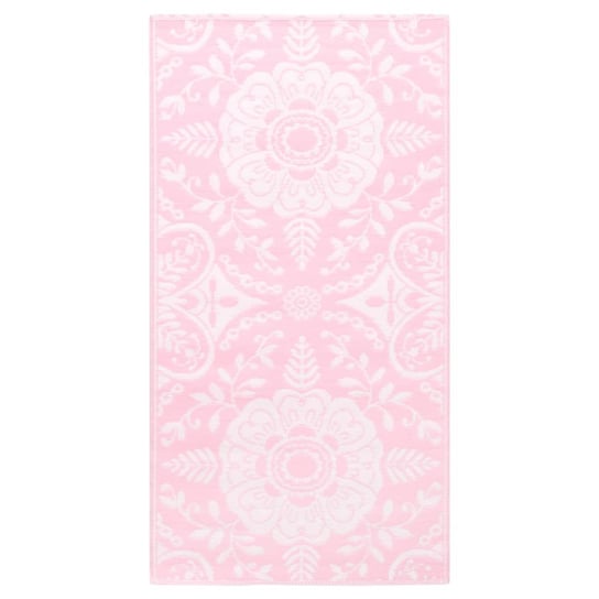 Dywan zewnętrzny PP, różowy, 160x230 cm, wzór żaka / AAALOE Inna marka