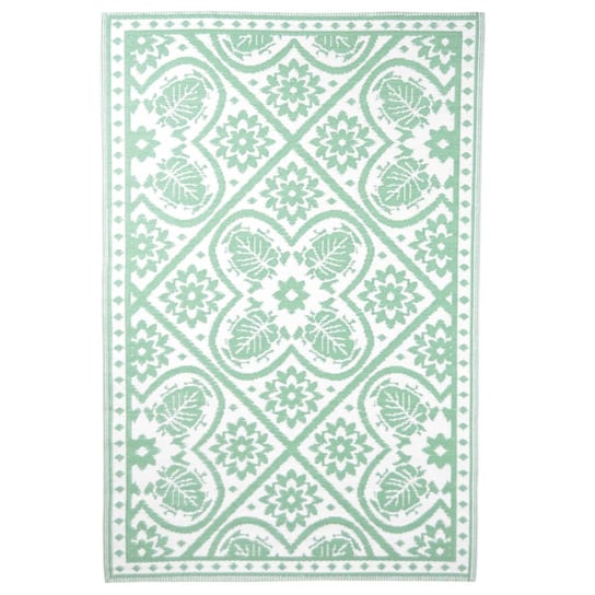 Dywan zewnętrzny, wzór biało-zielony, 182x122 cm Esschert Design