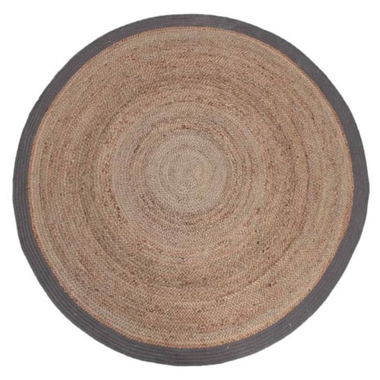Dywanik jutowy, okrągły, szary, 150 cm LABEL51