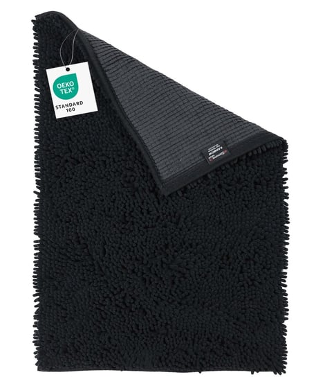 Dywanik Łazienkowy Antypoślizgowy Rainbow Czarny 70x120cm elSimone Carpets