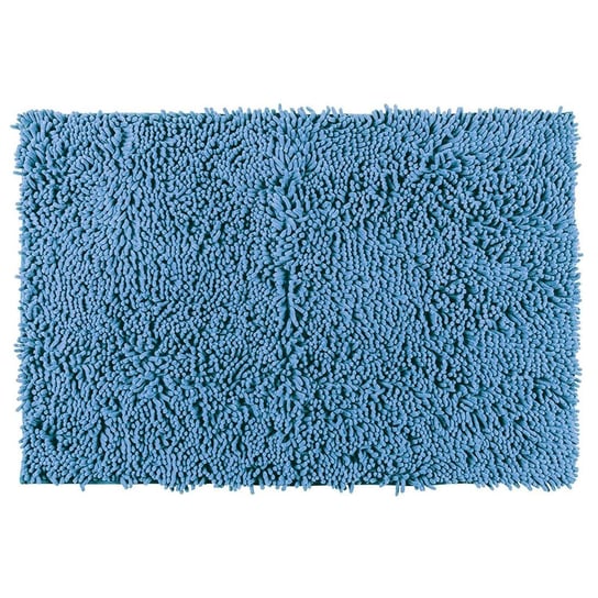 Dywanik łazienkowy WENKO Chenille, niebieski, 80x50 cm Wenko